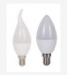C37 candle tailed lamp bulb